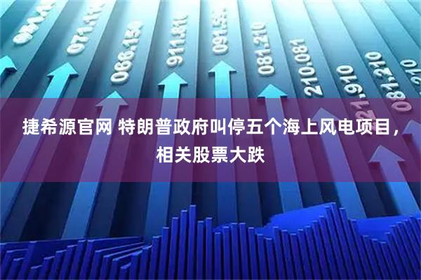 捷希源官网 特朗普政府叫停五个海上风电项目，相关股票大跌