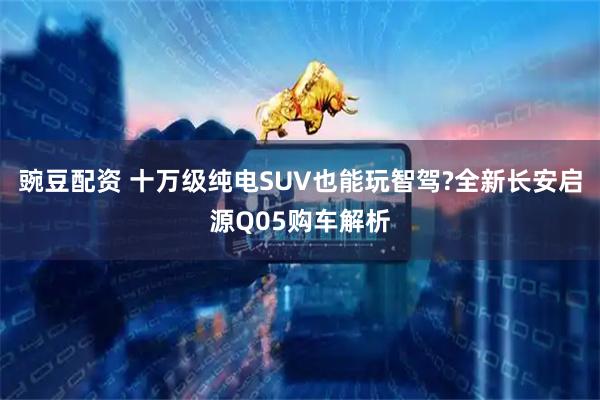 豌豆配资 十万级纯电SUV也能玩智驾?全新长安启源Q05购车解析