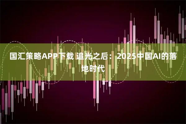 国汇策略APP下载 追光之后：2025中国AI的落地时代